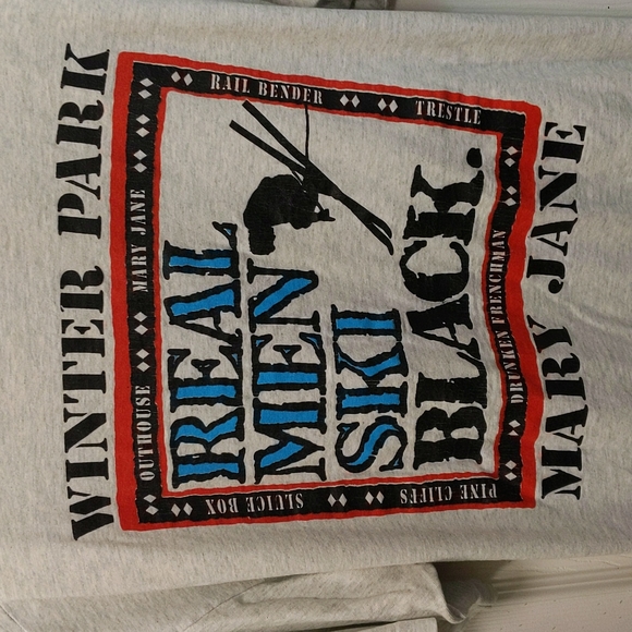 Winter Park ski tee men's XL - Picture 5 of 5